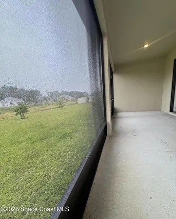 a view of an ocean from a balcony