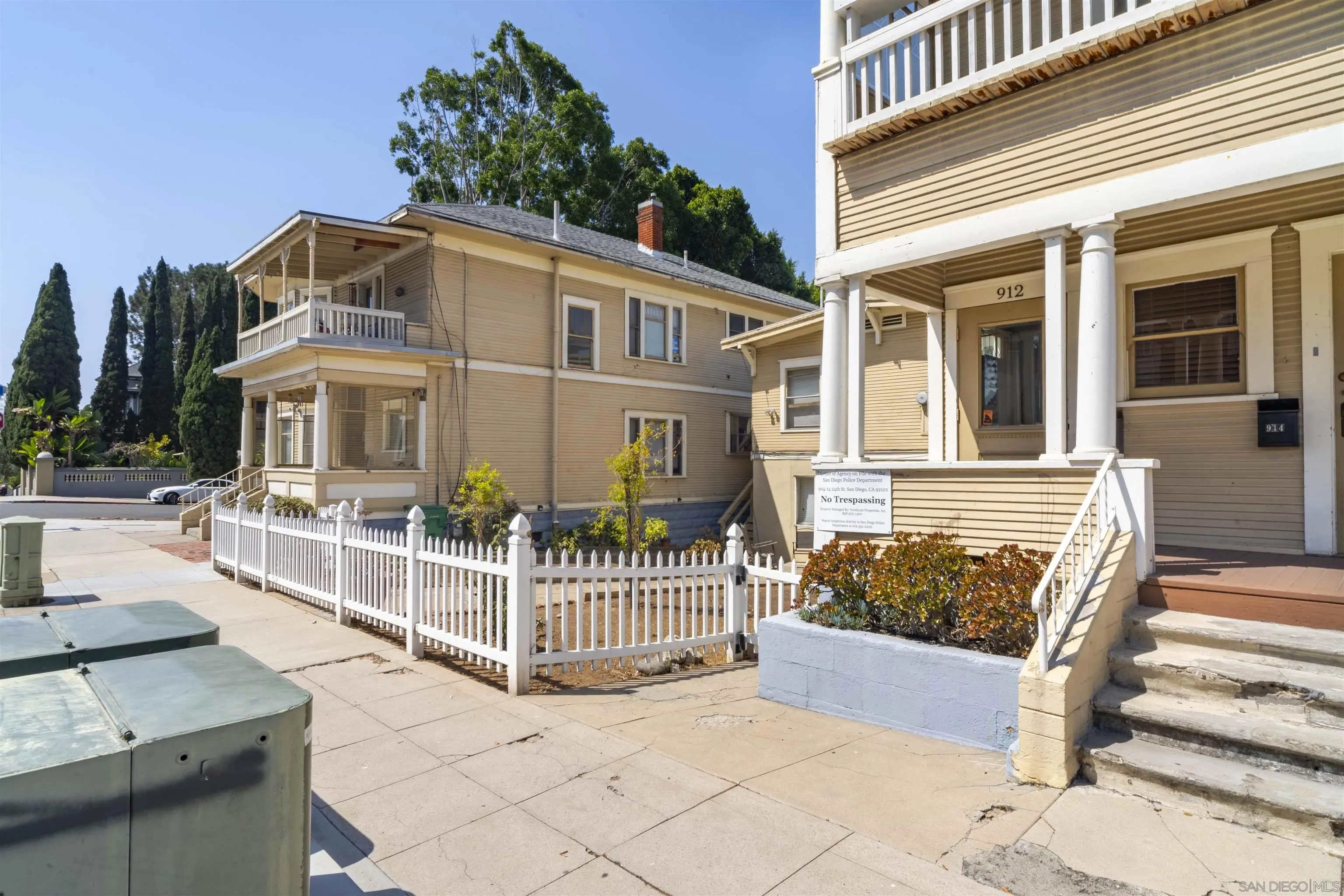 904-14 24th Street San Diego, CA 92102 - Photo 10 of 18 a front view of a house with a porch