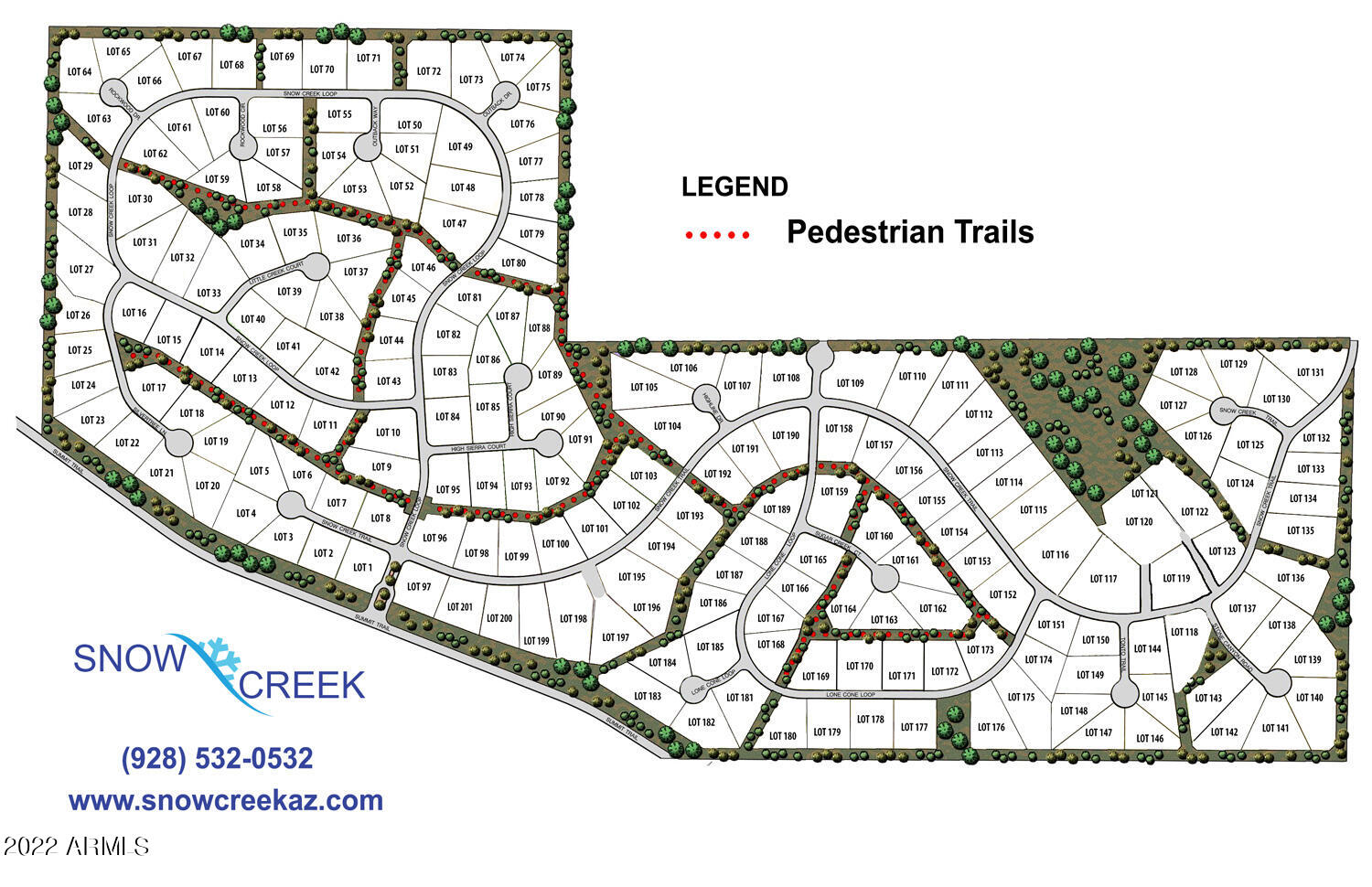 2131 South Snowy Ridge Loop, Unit 169 Show Low, AZ 85901 - Photo 6 of 11 2020-8-25-SnowCreek-lots-map-sold-out