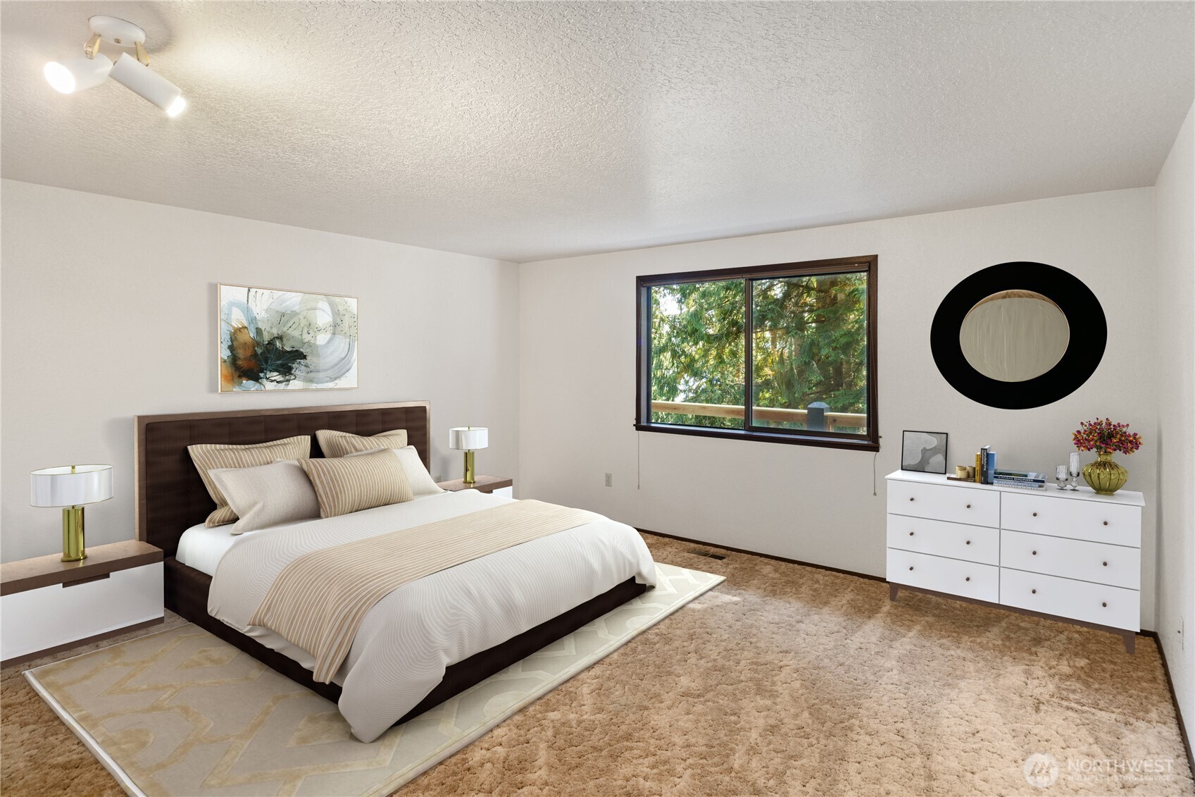 91 Drew Lane Port Ludlow, WA 98365 - Photo 15 of 38 a bedroom with a bed and window