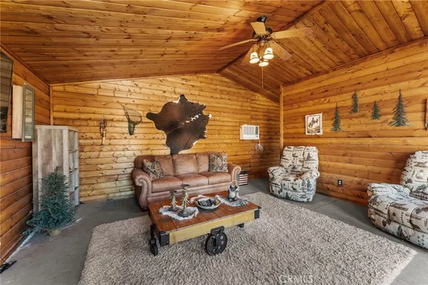 a bench sitting in middle of a building