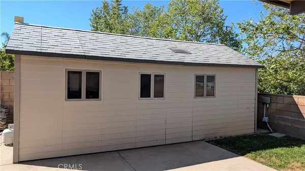 a side view of a house