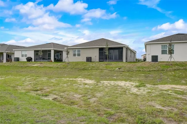 a view of a water with a building in the background