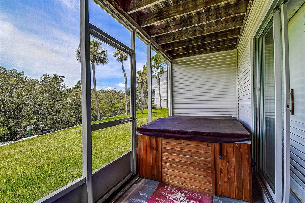 14865 Seminole Trail Seminole, FL 33776 - Photo 43 of 54 a view of a balcony with a sink and wooden floor