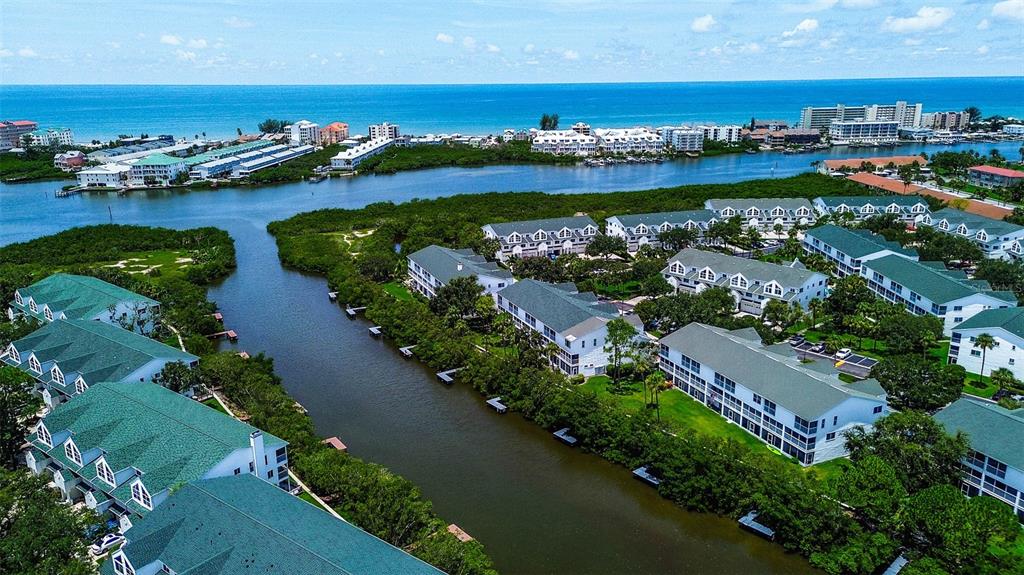 14865 Seminole Trail Seminole, FL 33776 - Photo 7 of 54 an aerial view of water body with boats and residential houses with outdoor space