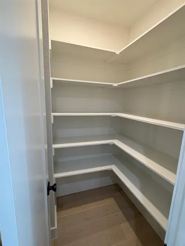 a refrigerator in a kitchen