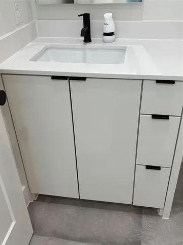 a close view of sink