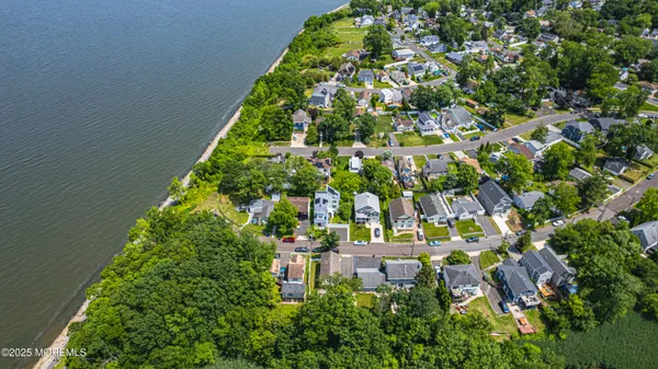 a aerial view of a residential houses
