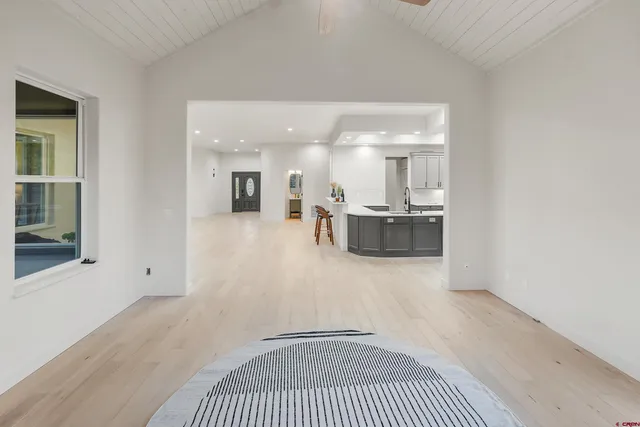 a view of a livingroom with a furniture
