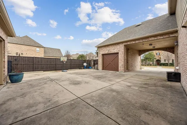 a view of outdoor space with seating
