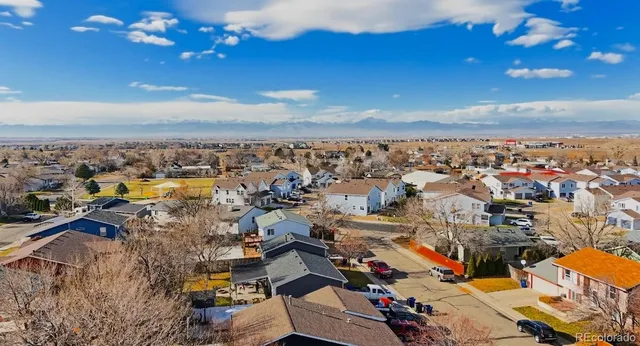 an aerial view of a city