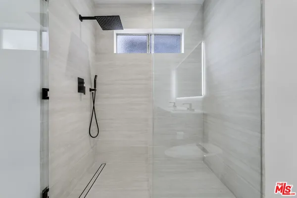 a view of a wall with entryway