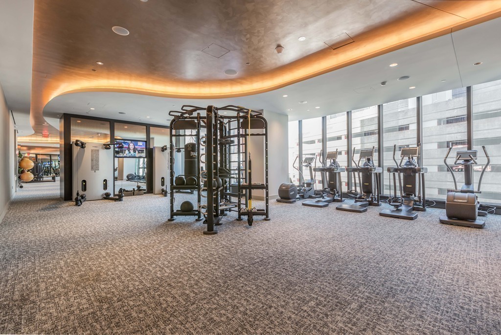 1 Franklin Street, Unit 1004 Boston, MA 02110 - Photo 24 of 24 a view of a room with gym equipment