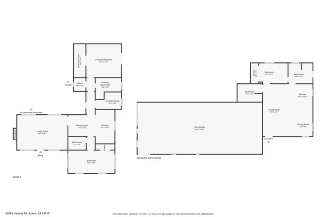 $1,499,999 | 32901 Hawley Road, Acton, CA 93510