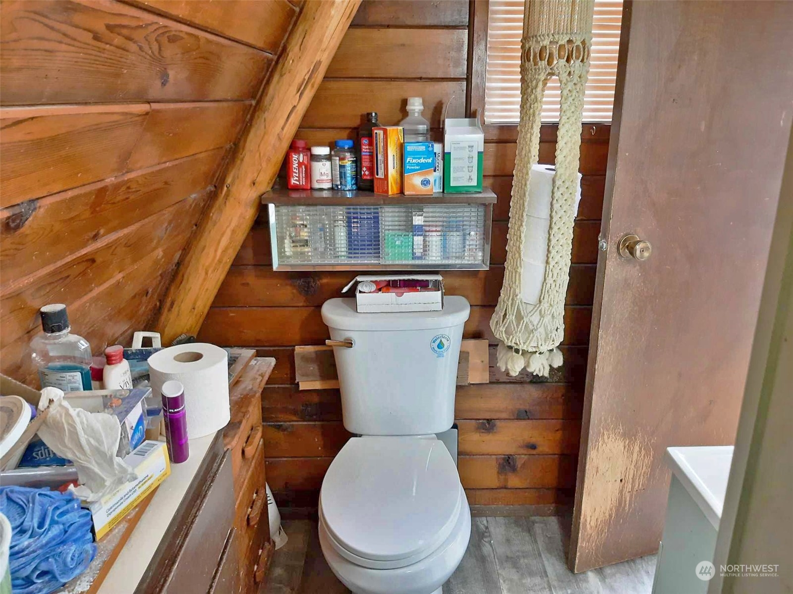 10 McKee Road Quilcene, WA 98376 - Photo 16 of 34 a bathroom with a toilet and a shower