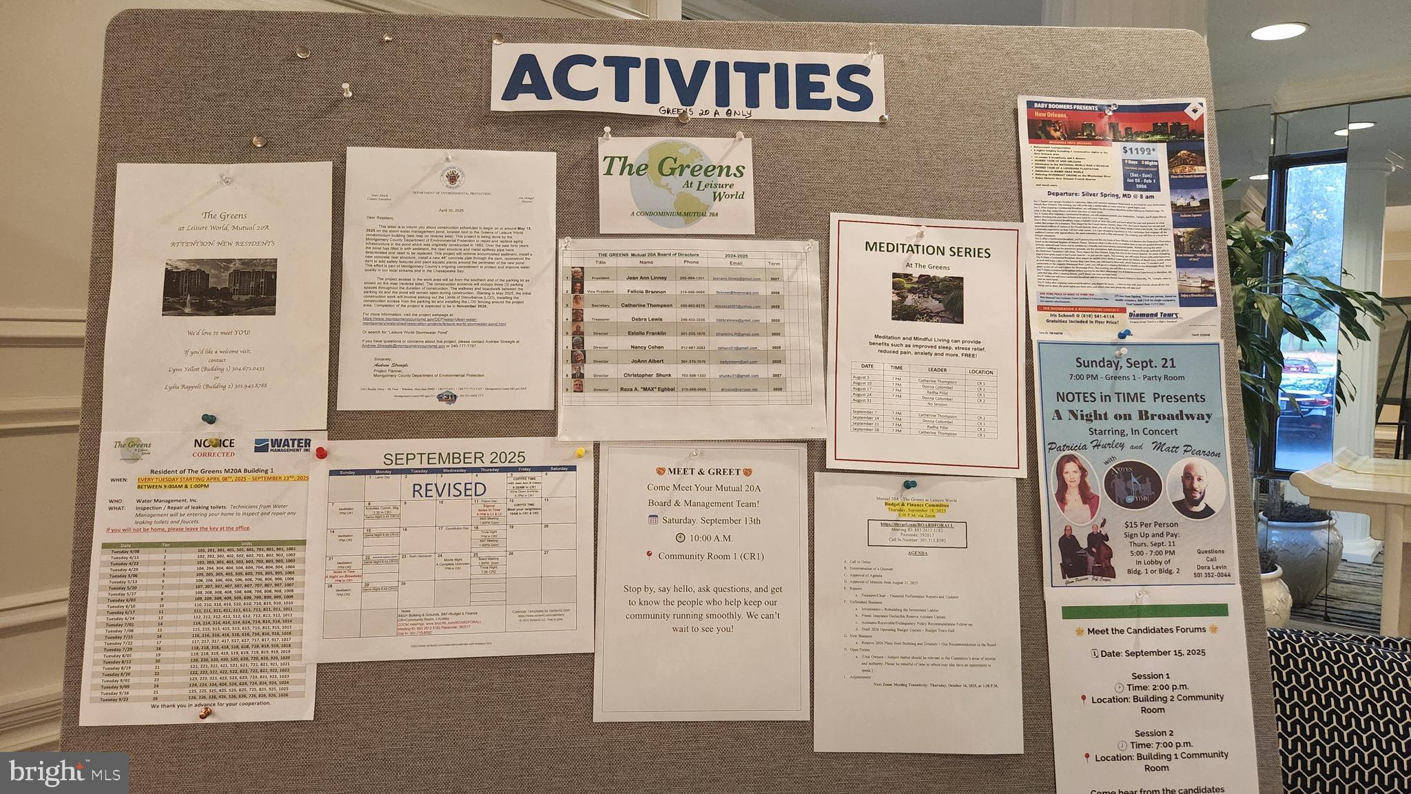 15101 Interlachen Drive, Unit 1315 Silver Spring, MD 20906 - Photo 37 of 37 Activity board