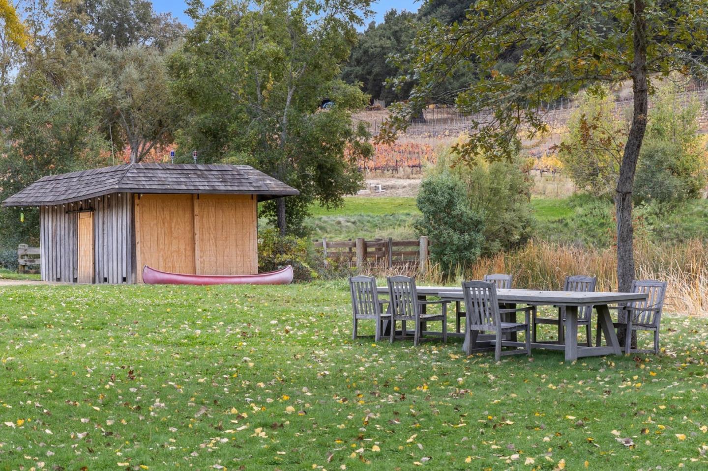18190 Cachagua Road Carmel Valley, CA 93924 - Photo 10 of 35 a backyard of a house with table and chairs