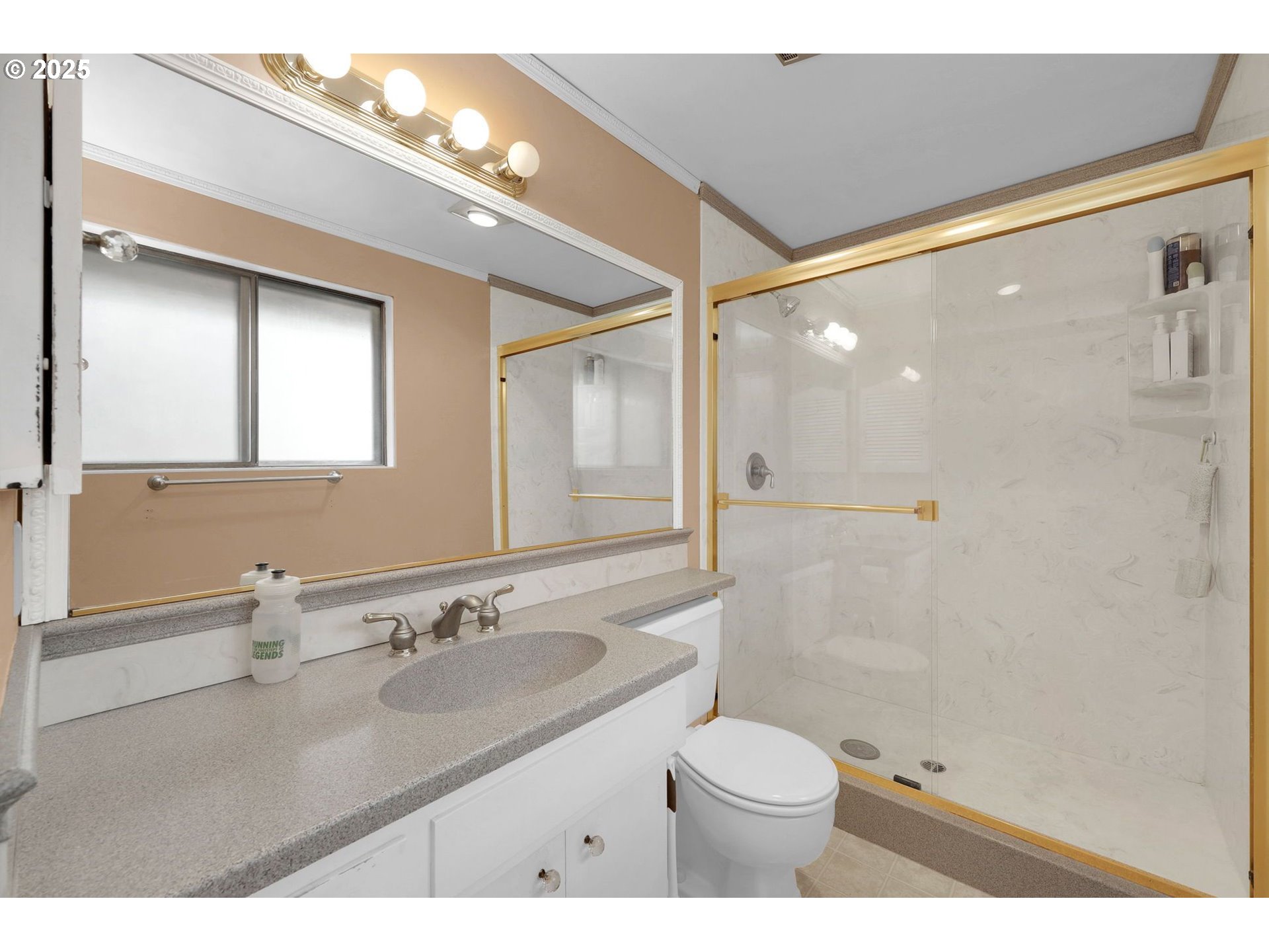 4103 Brae Burn Drive Eugene, OR 97405 - Photo 14 of 22 a bathroom with a sink shower granite and a toilet