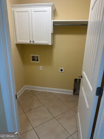 a view of a room with door