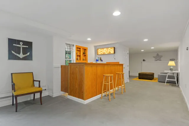 a view of a livingroom with furniture and a couch