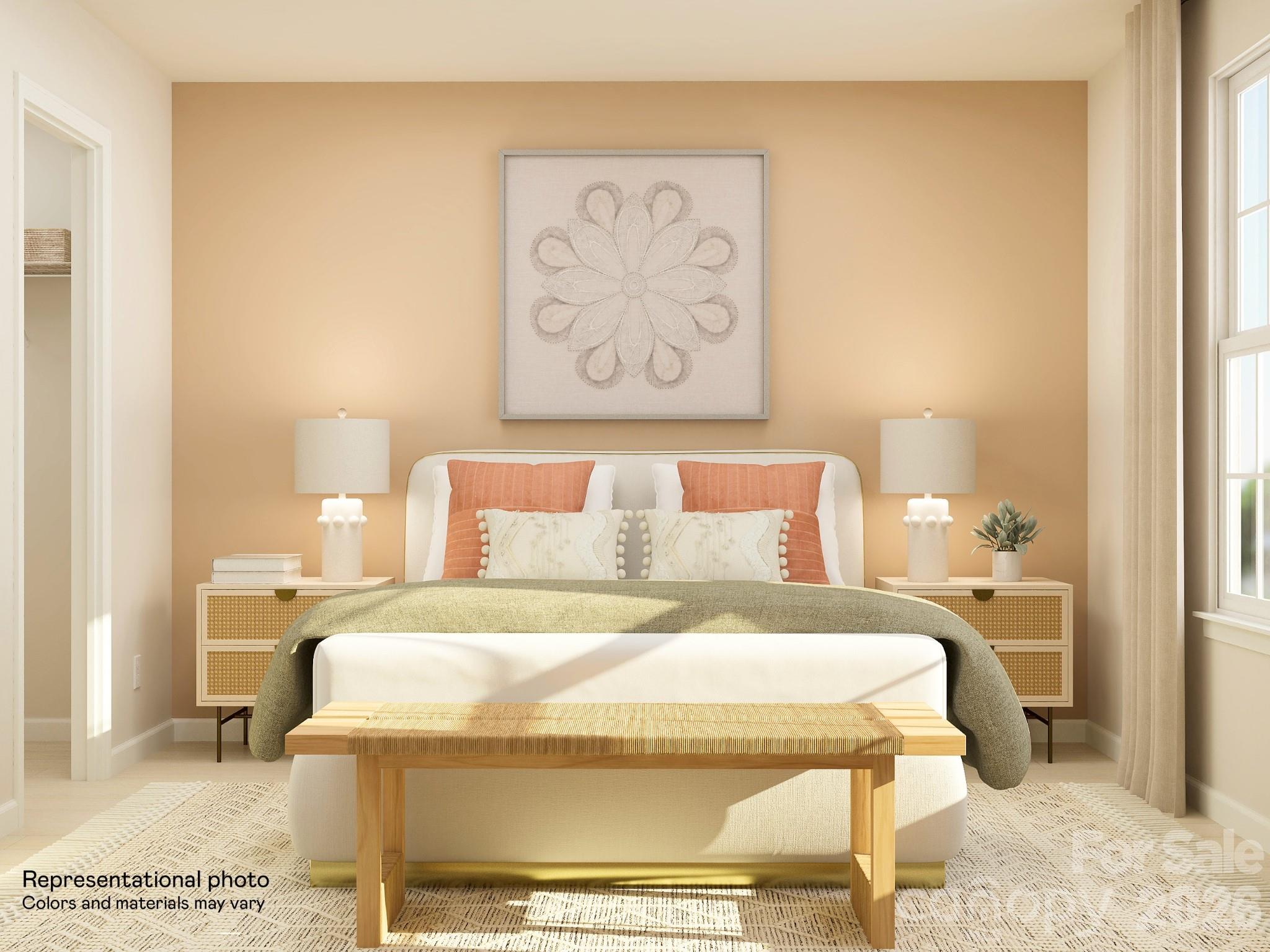 5451 Redbud Road, Unit 52 Lancaster, SC 29720 - Photo 12 of 22 a bedroom with a bed and a painting on the wall