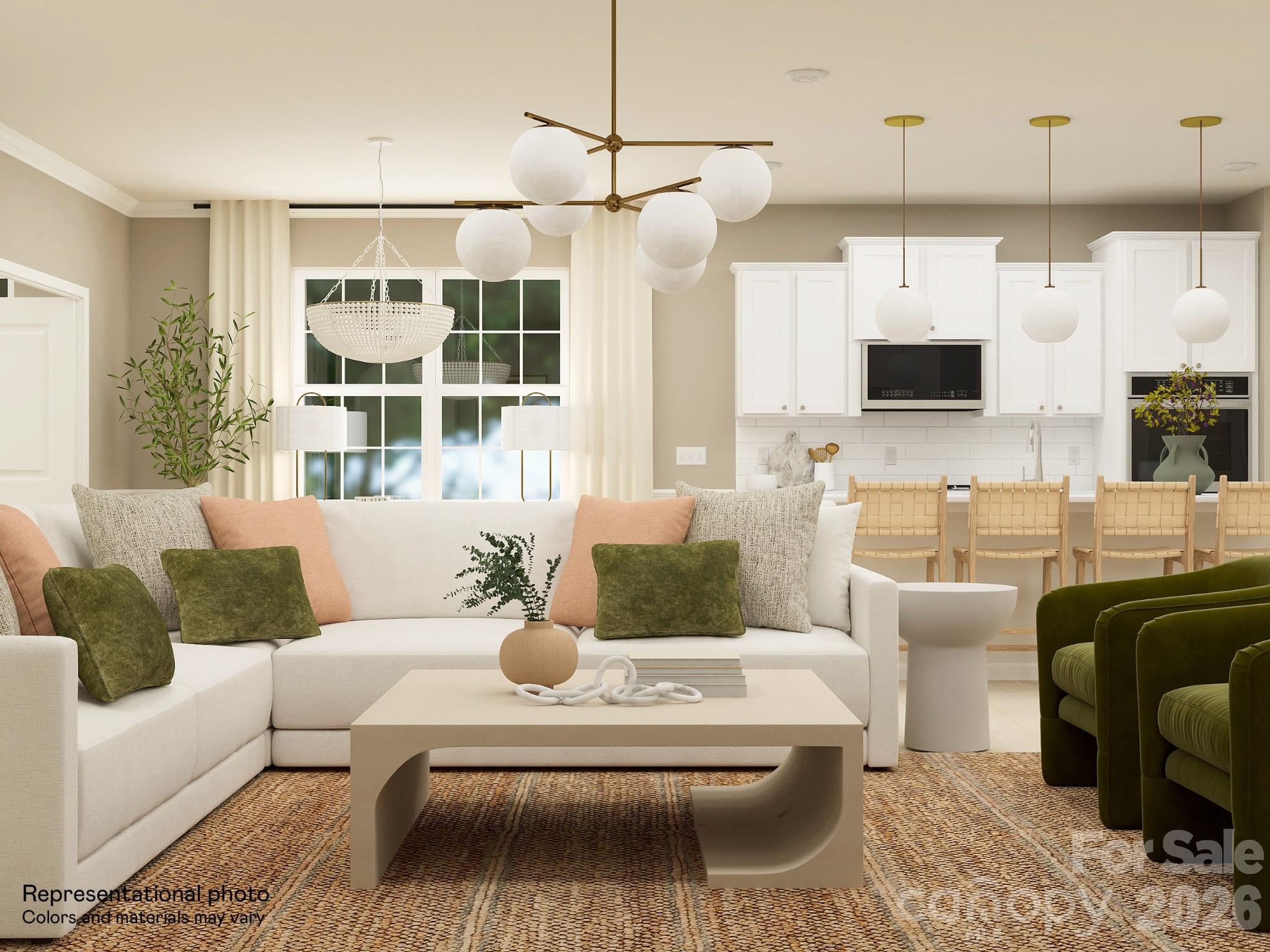 5451 Redbud Road, Unit 52 Lancaster, SC 29720 - Photo 3 of 22 a living room with furniture and a flat screen tv