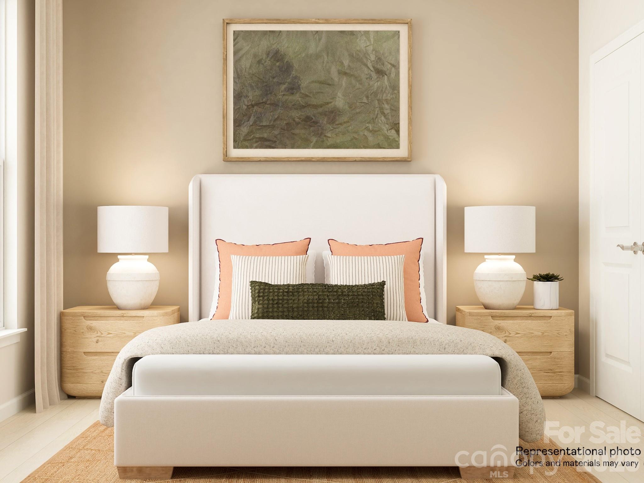 5451 Redbud Road, Unit 52 Lancaster, SC 29720 - Photo 7 of 22 a bedroom with a bed and lamp