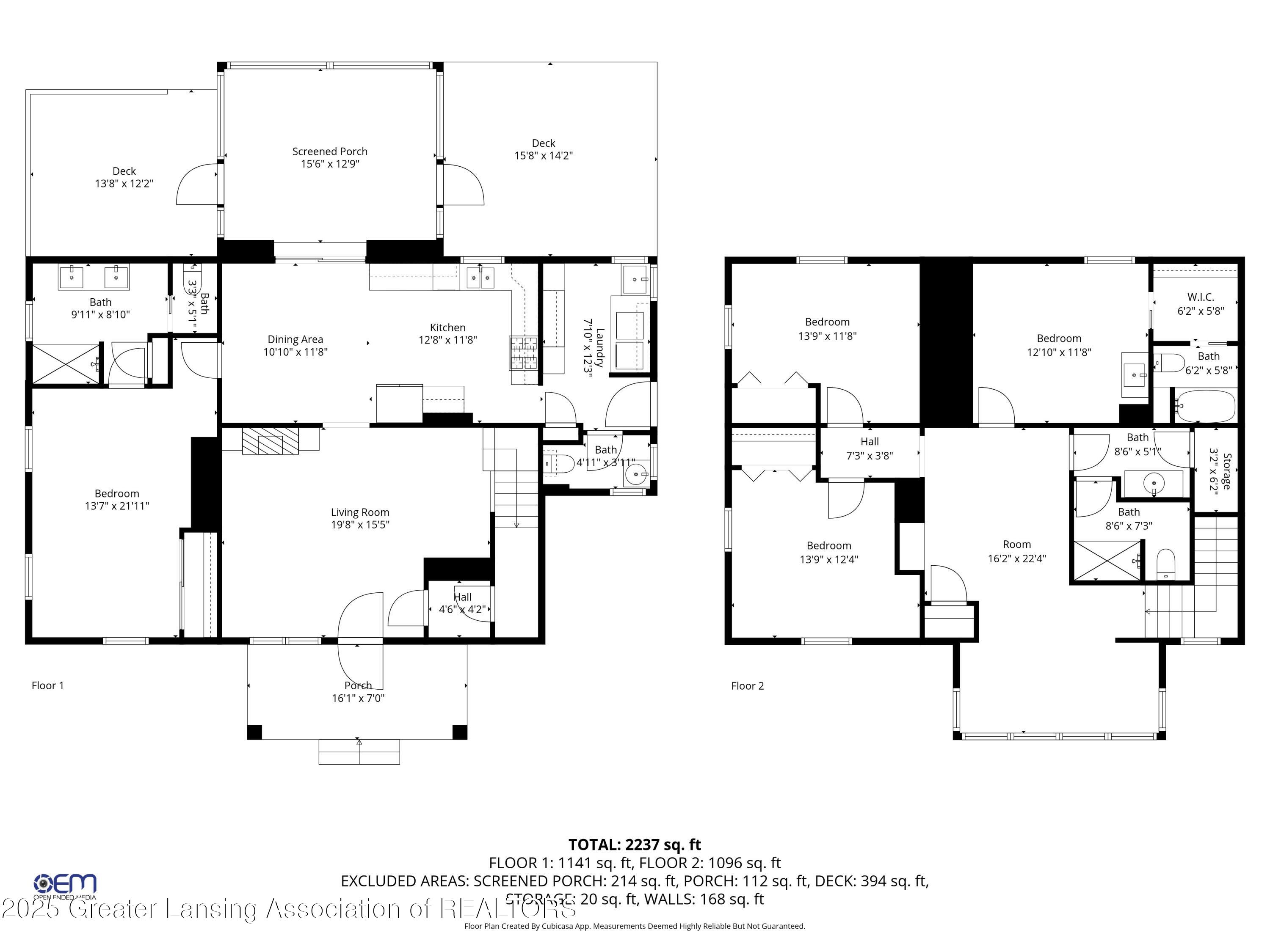 345 Walnut Street Dimondale, MI 48821 - Photo 48 of 49 2D Floor Plan for 345 Walnut Street_2