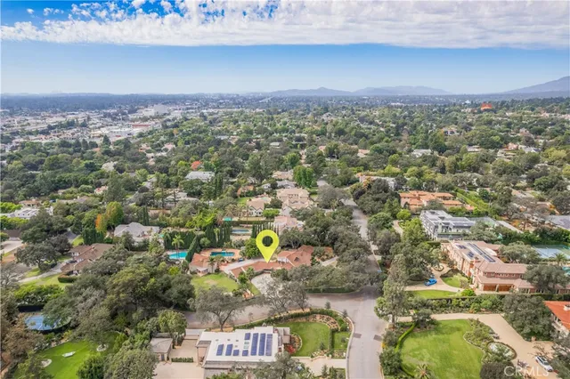 an aerial view of a city