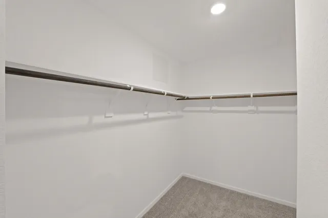 a view of small space with racks on the wall