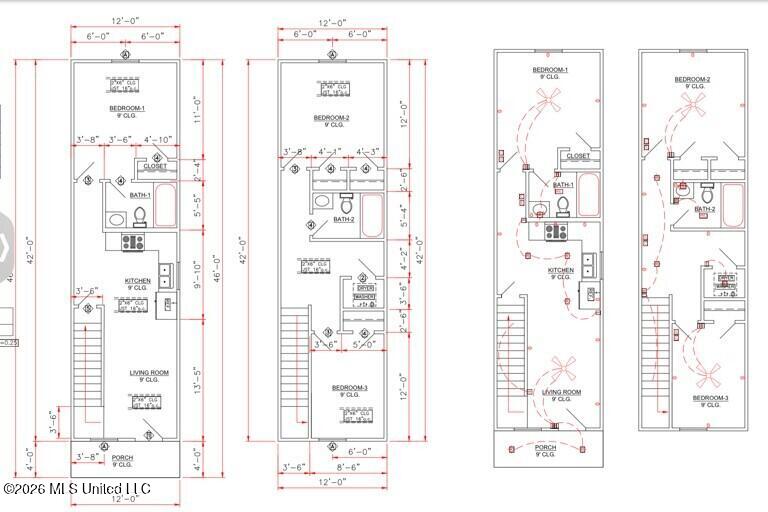 308-309 Moffet Road Biloxi, MS 39531 - Photo 3 of 5 2 Story Plan