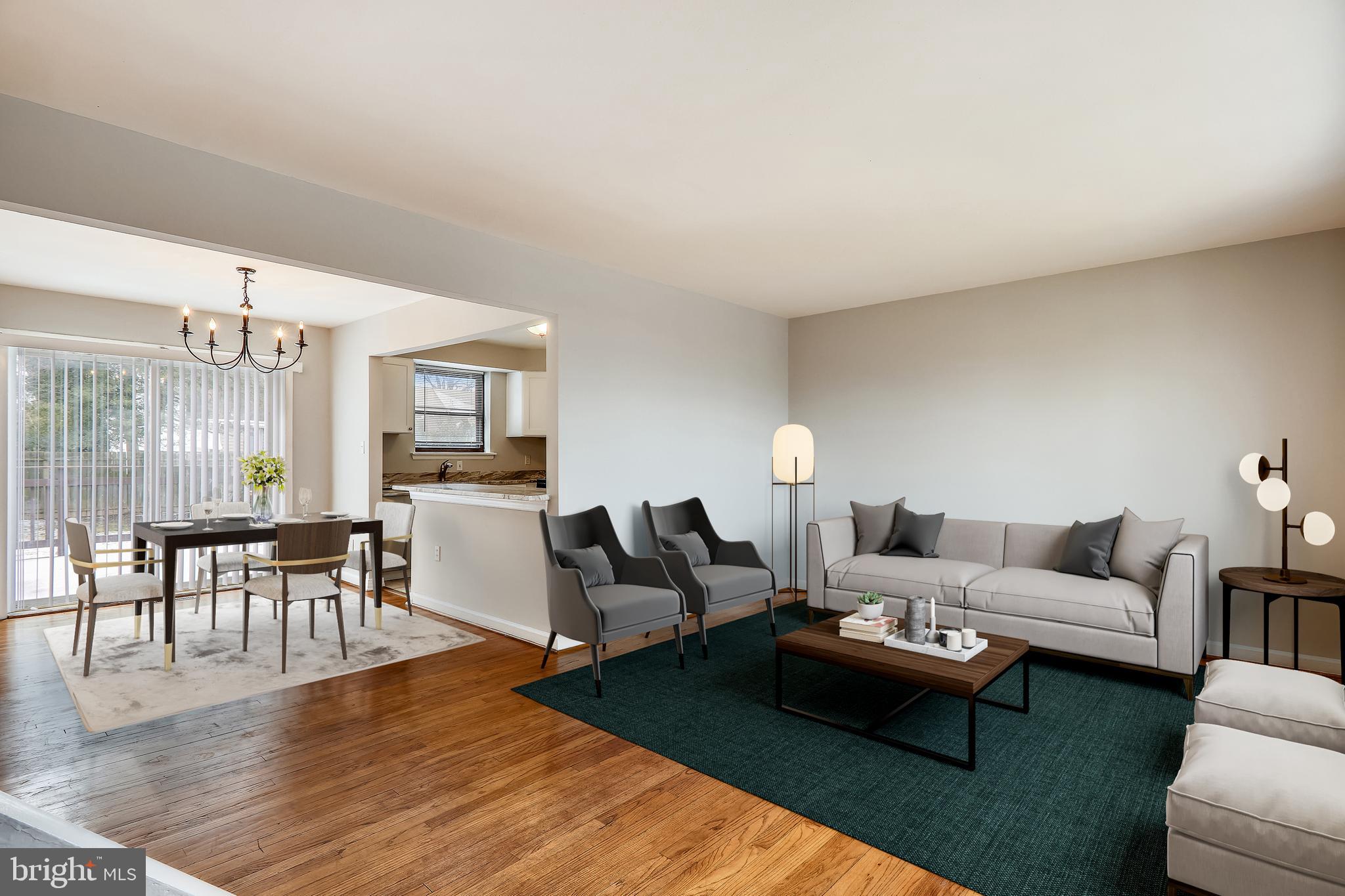 12702 Connecticut Avenue Silver Spring, MD 20906 - Photo 5 of 27 Main Floor Living Room & Dining Room