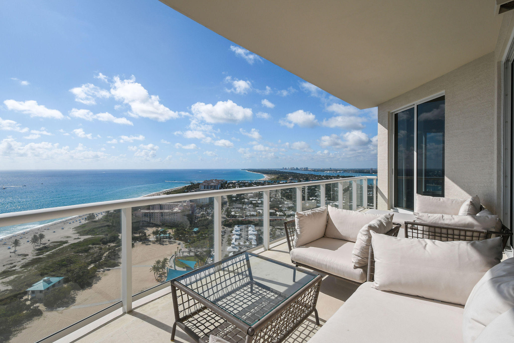 2700 North Ocean Drive, Unit LPH4B Riviera Beach, FL 33404 - Photo 34 of 67 a view of balcony with couch