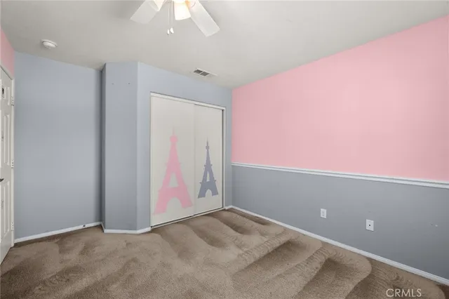 an empty room with an entryway