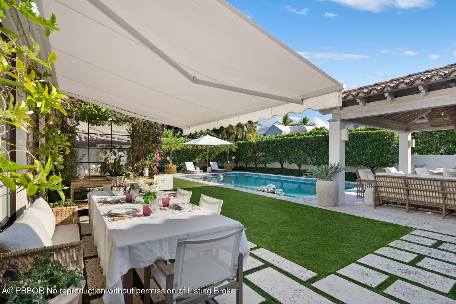 218 List Road Palm Beach, FL 33480 - Photo 15 of 40 Back Terrace