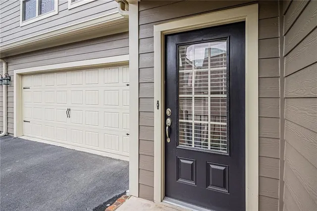 a view of front door of house