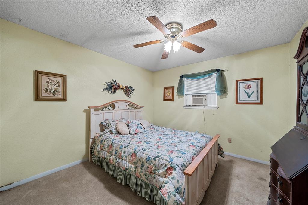 116 Boleman Drive Hewitt, TX 76643 - Photo 20 of 38 Carpeted bedroom featuring a textured ceiling and a ceiling fan