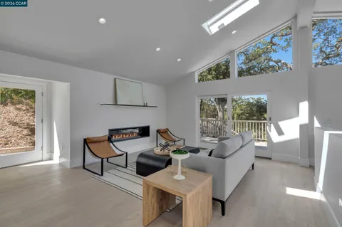 a view of a terrace with furniture