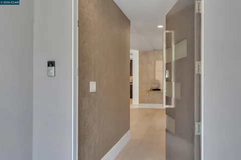 a bathroom with a bathtub and a toilet