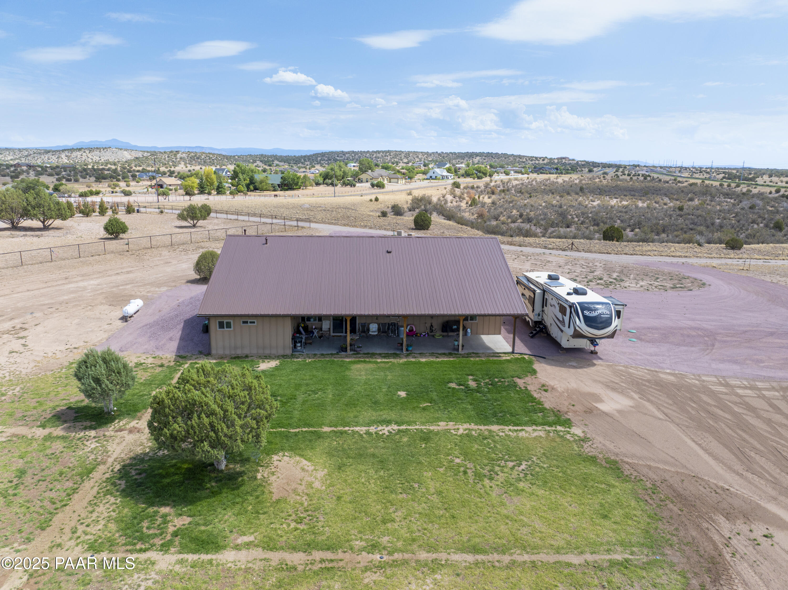 24720 North Rj Way Paulden, AZ 86334 - Photo 29 of 43 an aerial view of a house with a yard