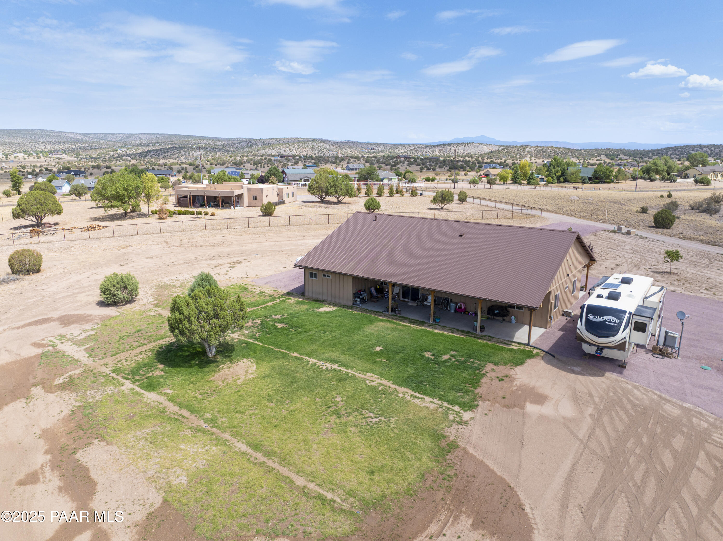 24720 North Rj Way Paulden, AZ 86334 - Photo 30 of 43 a view of a terrace with a garden and mountain view