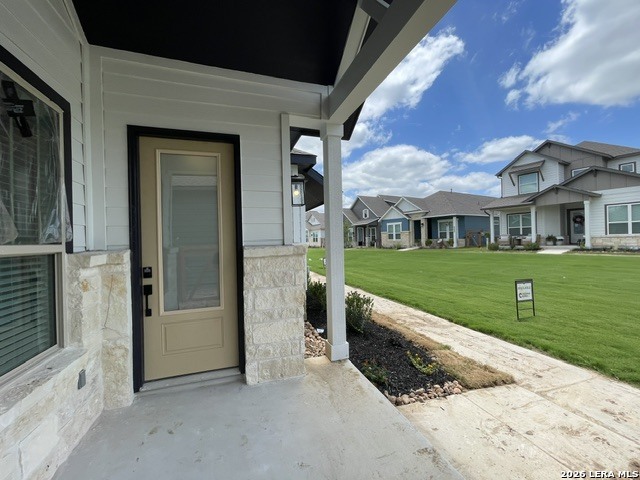 9431 Hidden Stone Schertz, TX 78154 - Photo 3 of 30 a view of an house with backyard outdoor space and balcony
