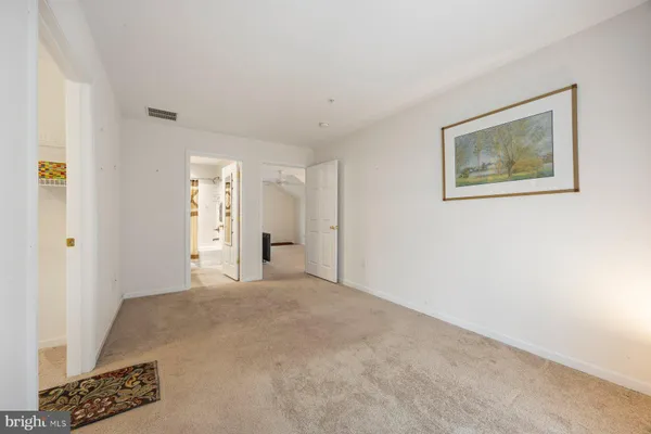 a view of a room with closet area