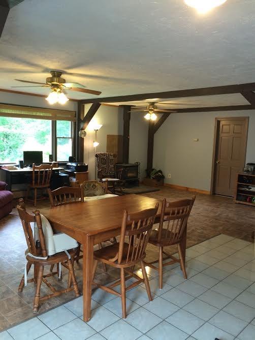 606 Battle Ridge Road Clinton, ME 04927 - Photo 6 of 34 Kitchen and living room - open floor...
