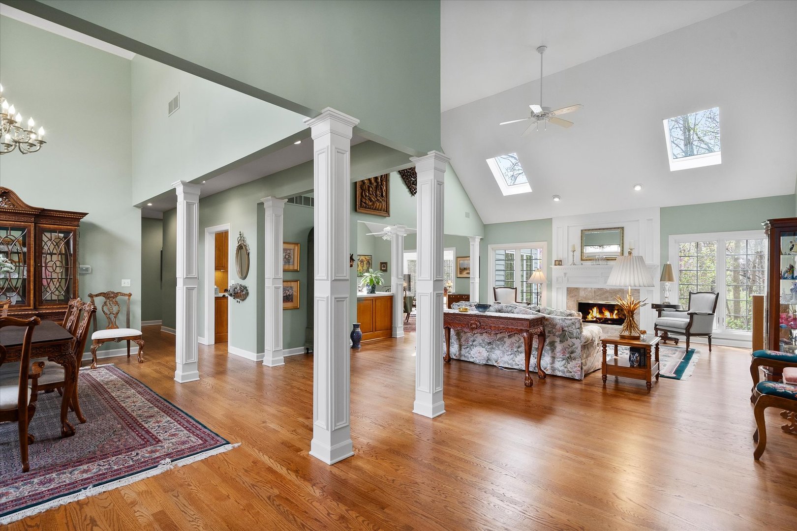 35 Walnut Circle Sugar Grove, IL 60554 - Photo 7 of 42 a living room with furniture wooden floor and a dining table