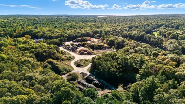 an aerial view of residential building with outdoor space