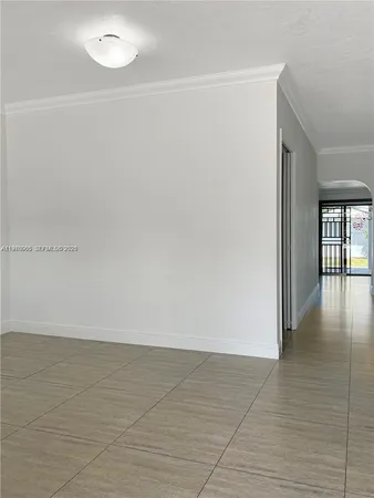 a view of a livingroom with an empty space