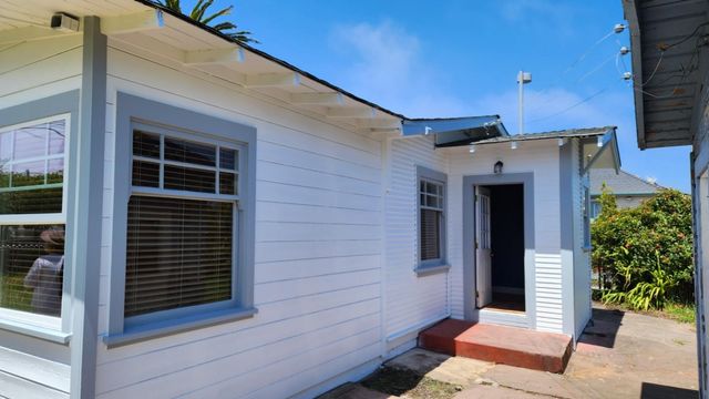 a view of a door of the house