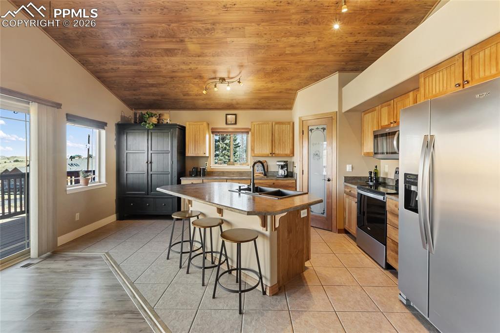 19 Worley Road Divide, CO 80814 - Photo 17 of 33 The kitchen is meticulous with lots of space for storage, prep and entertaining