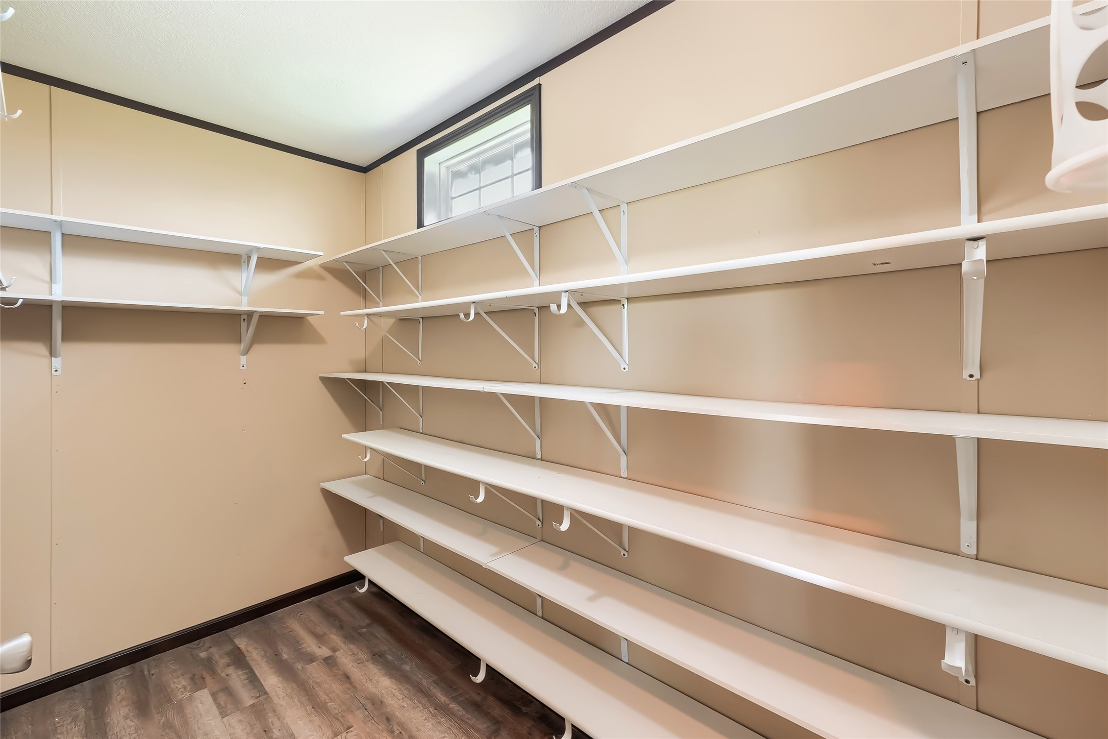 401 Graef Road Kyle, TX 78640 - Photo 14 of 30 Functional walk-in closet with ample shelving for organized storage.